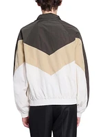 Saint Laurent Teddy Jacket Crinkled Nylon