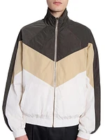 Saint Laurent Teddy Jacket Crinkled Nylon