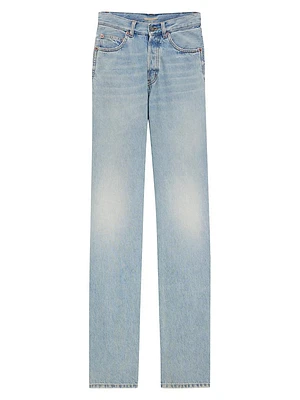 V-Waist Long Baggy Jeans
