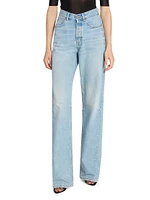 V-Waist Long Baggy Jeans