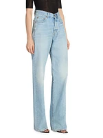 V-Waist Long Baggy Jeans