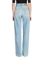 V-Waist Long Baggy Jeans