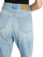 V-Waist Long Baggy Jeans