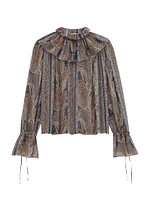 Blouse Paisley Silk Georgette