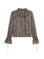 Blouse Paisley Silk Georgette