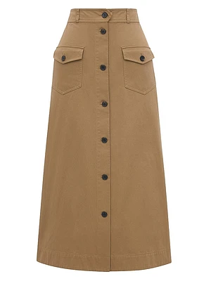 Midi Skirt Cotton Serge