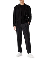 Pleated Wool-Cashmere Trousers