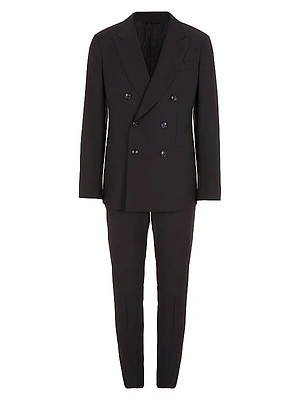 Peak Label Wool Double-Breasted Suit