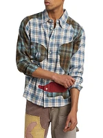 Patchwork Face Flannel Shirt