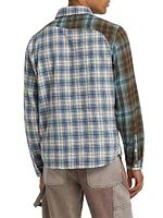 Patchwork Face Flannel Shirt