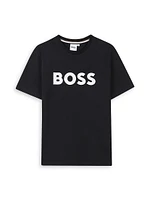 Little Boy's & Logo Crewneck T-Shirt