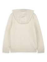 Little Boy's & Logo Zip-Up Hoodie