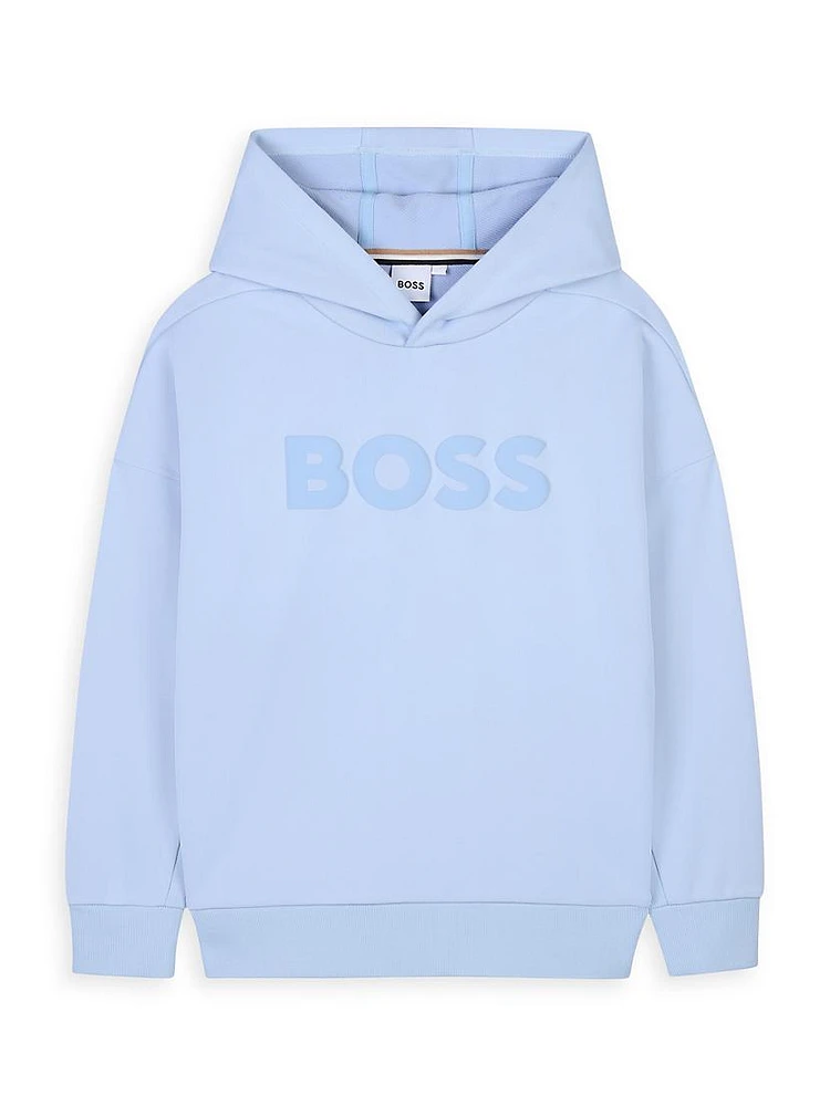 Little Boy's & Logo Fleece Hoodie