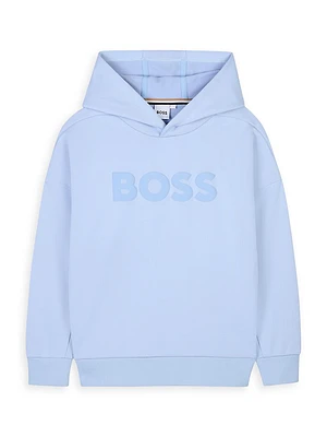 Little Boy's & Logo Fleece Hoodie