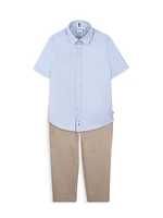 Little Boy's & Oxford Short-Sleeve Shirt