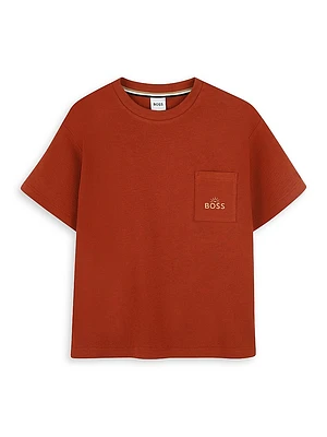 Little Boy's & Logo Pocket T-Shirt