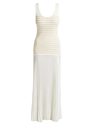 Millie Stripe Knit Combo Maxi Dress