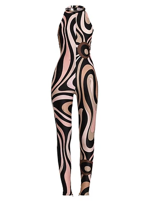 Printed Sleeveless Bodysuit