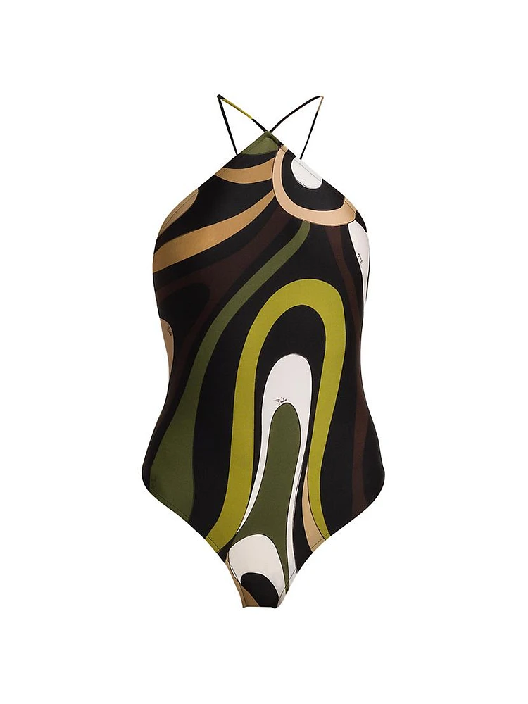 Printed One-Piece Swimsuit