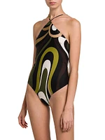 Printed One-Piece Swimsuit