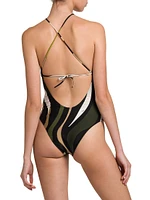 Printed One-Piece Swimsuit