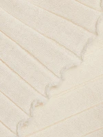 Cashmere Flared Long-Sleeve Top