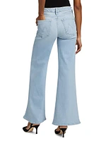 The Roller Sneak High-Rise Flared Jeans