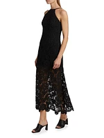 Crochet Halterneck Midi-Dress