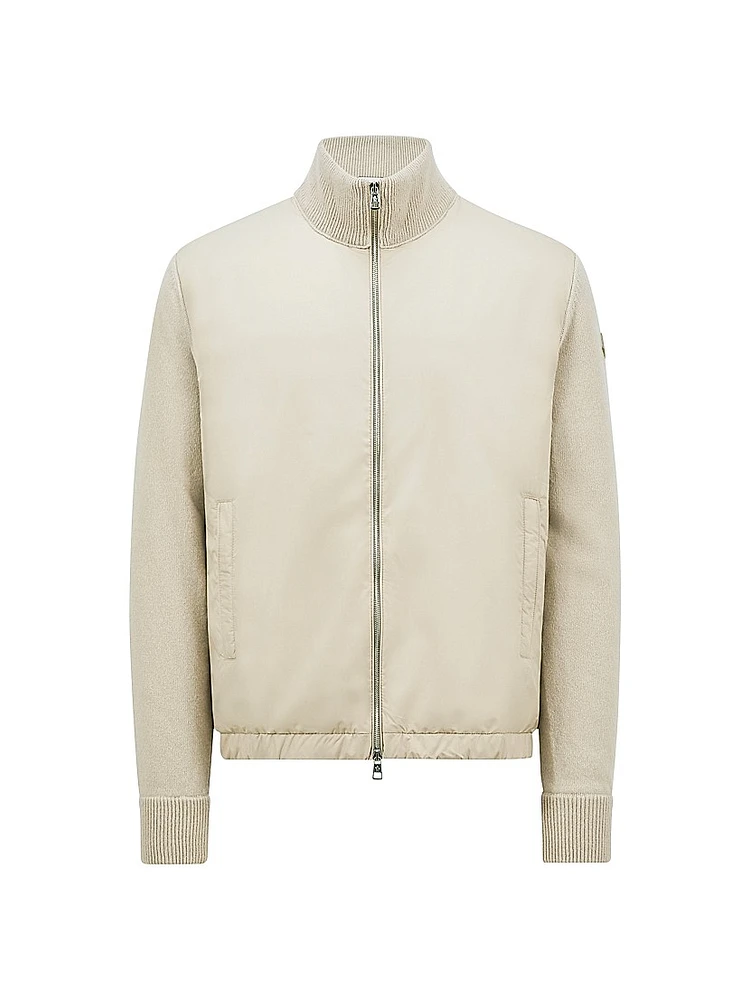 Down-Filled Cardigan Wool & Cashmere