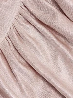 Amelie Metallic One-Shoulder Minidress