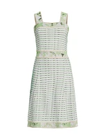 Patterened Knee-Length A-Line Dress