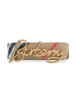 Reversible Check Signature Belt