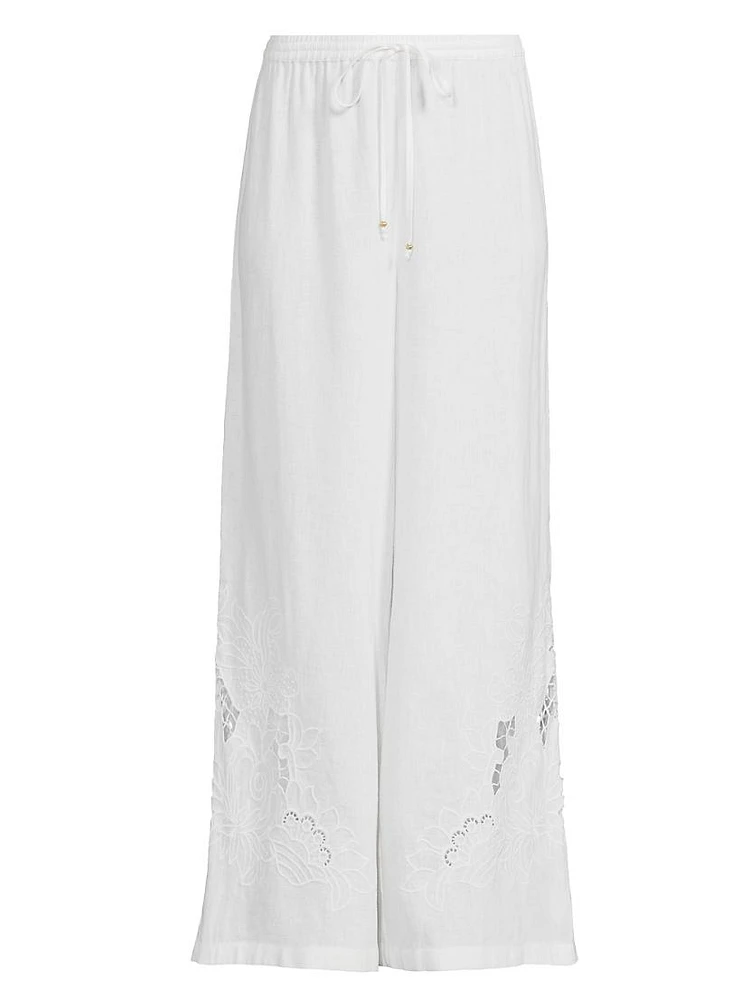 Frankie Embroidered Easy Pants