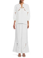 Frankie Embroidered Easy Pants