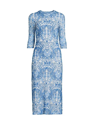 Wynifred Mesh Midi-Dress