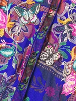 Mazzy Printed Mesh Button-Front Shirt