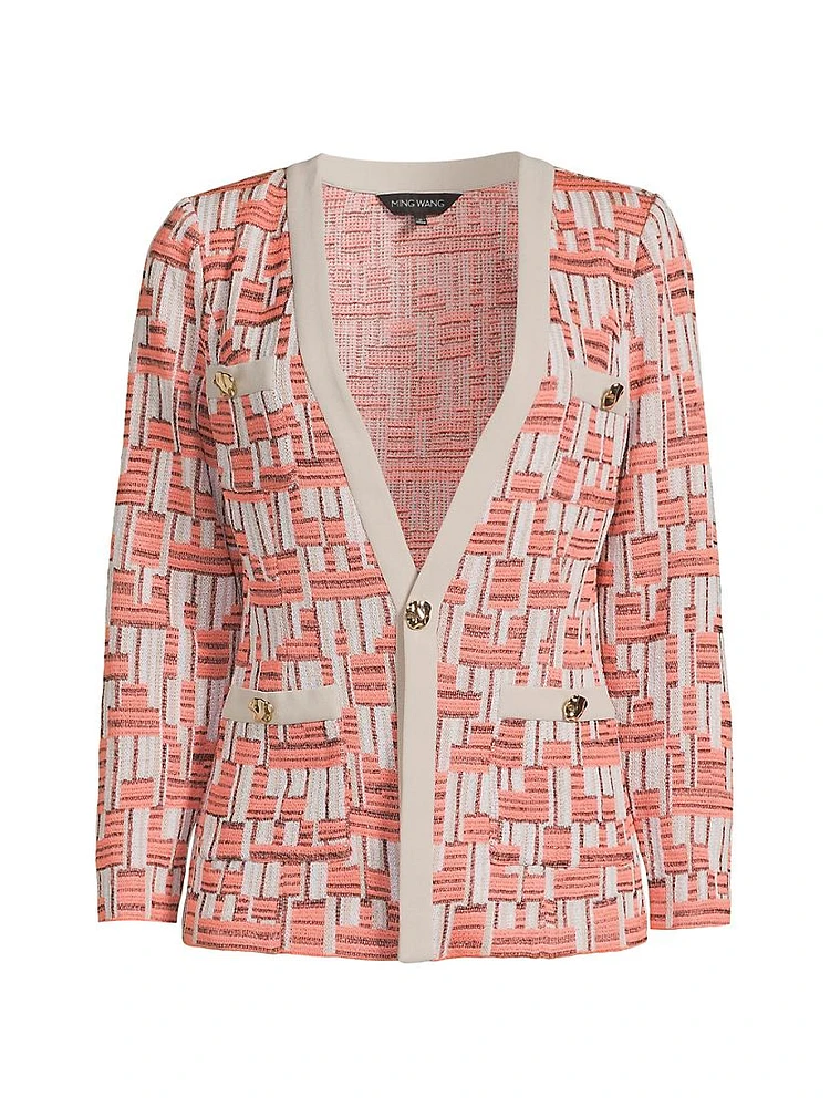 Stretch Deco Crepe Jacket