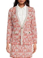 Stretch Deco Crepe Jacket