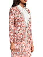 Stretch Deco Crepe Jacket