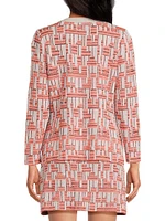 Stretch Deco Crepe Jacket