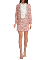Stretch Deco Crepe Jacket