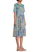 Mesh Tiered Slip Dress