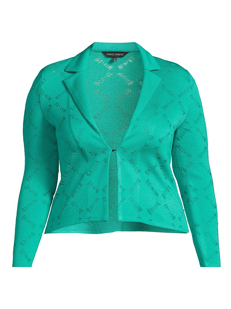 Waist-Length Knit Jacket