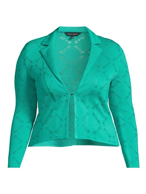 Waist-Length Knit Jacket