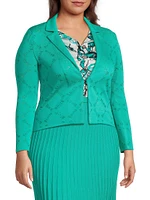 Waist-Length Knit Jacket