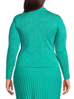 Waist-Length Knit Jacket