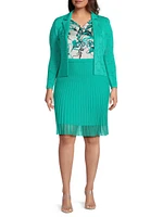 Waist-Length Knit Jacket