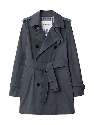 Twill Double-Breasted Trench Coat