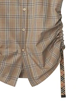 Check Cotton Short-Sleeve Shirt