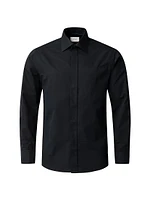 Slim-Fit Textured Dress Shirt